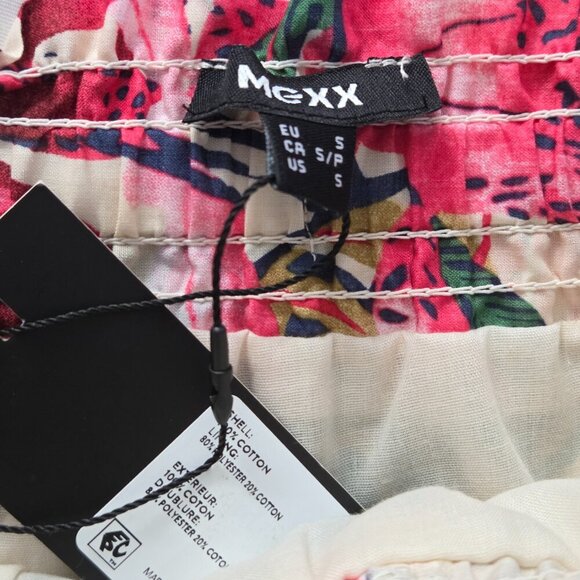 NWT Mexx Tropical Floral Maxi Skirt | Boho Cotton Tiered Skirt | Small - Picture 7 of 9